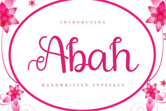 Abah: A Refined Script Font for Digital Brand Identity
