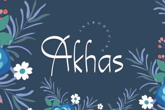 Akhas: A Playful Handwritten Typeface for Makers