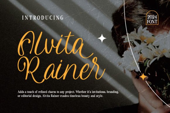 Alvita Rainer: An Elegant Script Font for Editorial Design