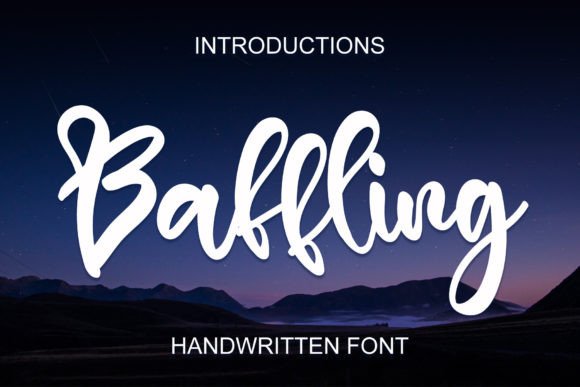 Baffling: A Dreamy Handwritten Font That Elevates Your Brand