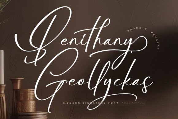 Benithany Geollyckas: A Script Font for Modern Branding