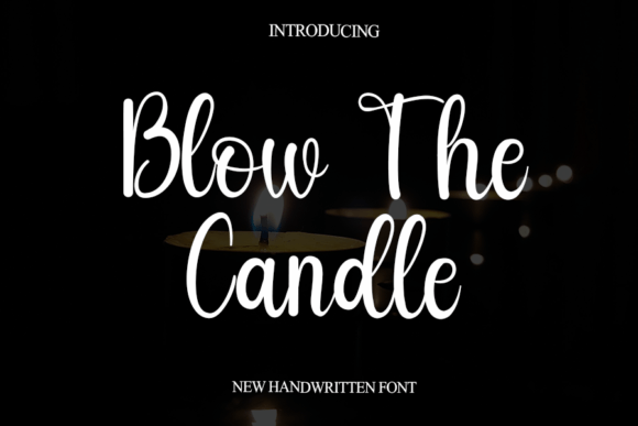 Blow the Candle: A Handwritten Script Font for Editorial Warmth