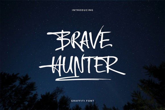 Brave Hunter: A Bold Script Font for Digital Branding