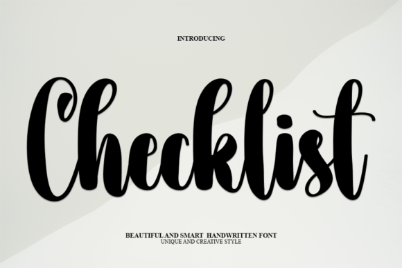 Checklist Font: A Handwritten Touch for Real Maker Projects