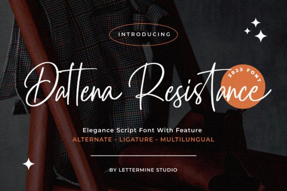 Dattena Resistance: A Thoughtful Script Font for Editorial Moments
