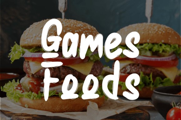 Games Foods: A Font That Adds Flair to Branding