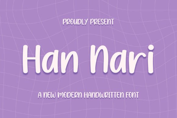 Han Nari: A Cheerful Handwritten Font for Crafty Branding
