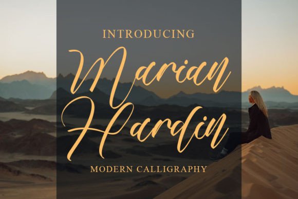 Marian Hardin: A Warm, Elegant Script Font for Handmade Brands