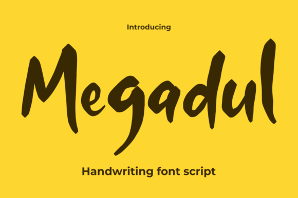 Megadul: A Handwritten Font for Editorial Charm