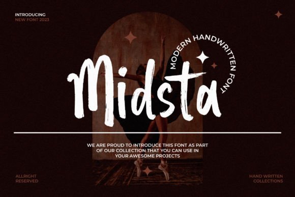 Midsta: A Warm, Handwritten Script Font for Makers