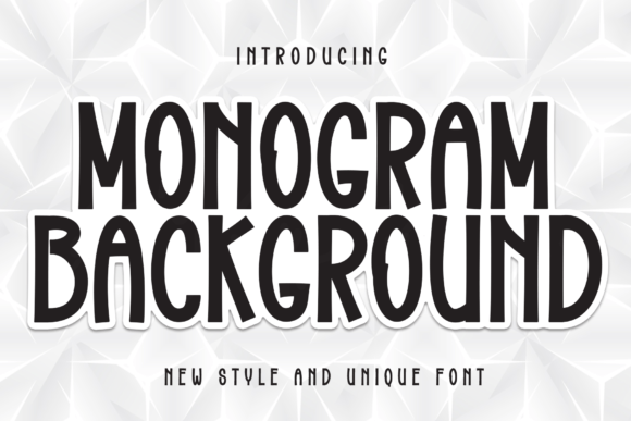 Monogram Background: A Font That Elevates Your Brand
