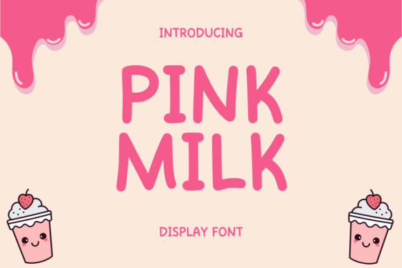 Pink Milk: A Playful Handwritten Font for Crafters