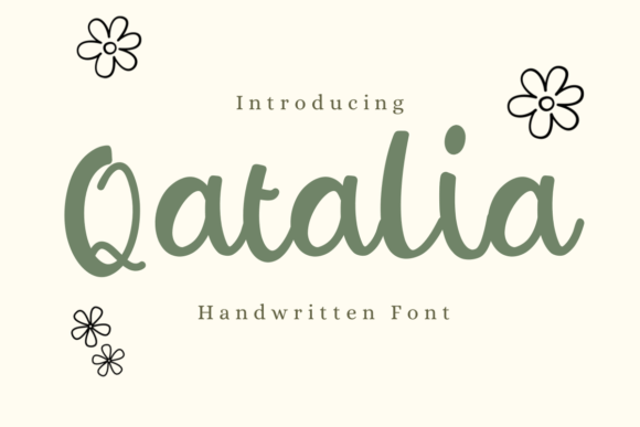 Qatalia Handwritten Font for Small Business Branding