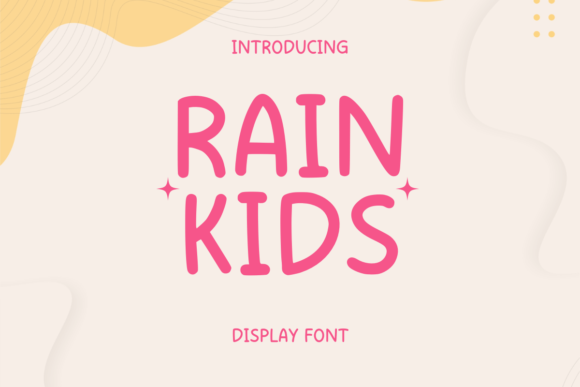 Rain Kids: A Playful Handwritten Font for Editorial Charm