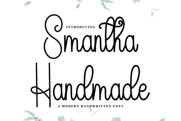 Smantha Handmade: A Script Font That Makes Your Brand Feel Thoughtful