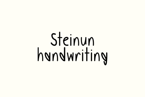 Steinun: A Friendly Handwritten Font for Campaign Graphics