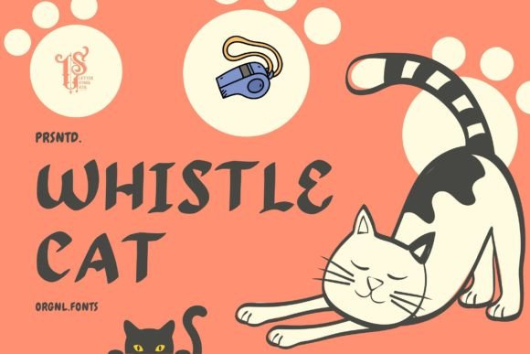 Whistle Cat: A Retro Script Font That Delivers Personality at First Glance
