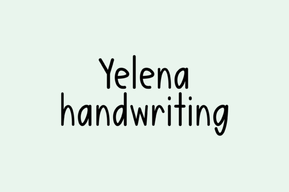 Yelena: A Friendly Handwritten Font for Warm, Human-Centered Web Design
